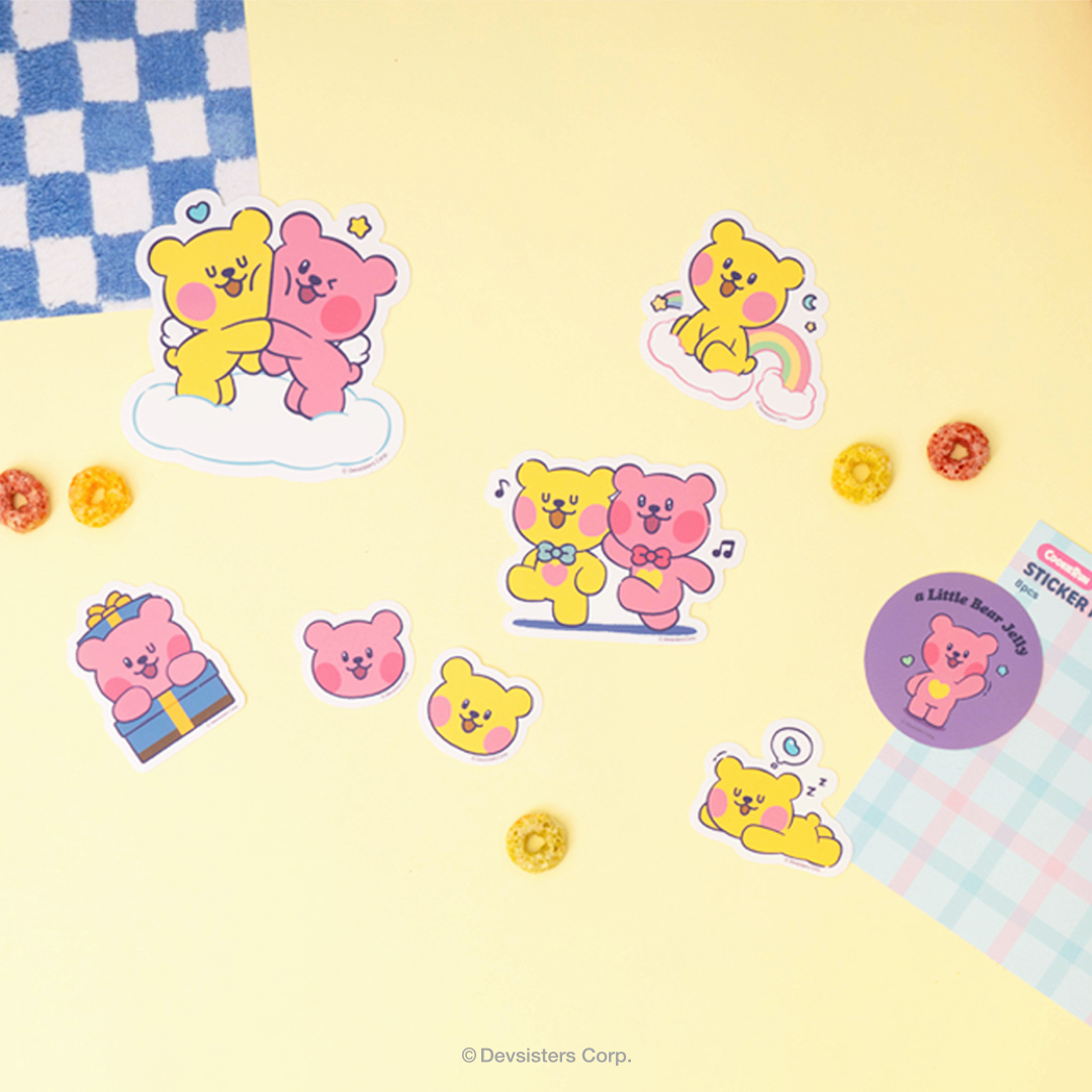 CookieRun熊熊果凍裝飾貼紙組